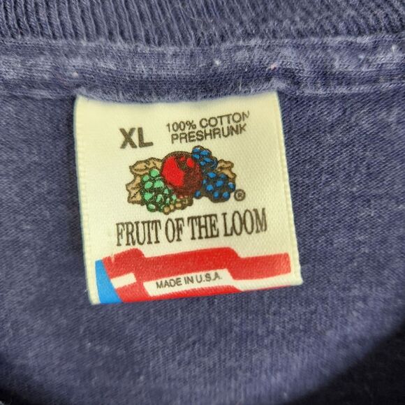 Vintage Fruit Of The Loom Shirttales 1981 Oh Sh!+ Frontside Graphic Tee XL - Picture 4 of 10